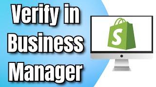 How to VERIFY DOMAIN for Shopify Store in Facebook Business Manager (2024)
