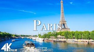 Paris 4K drone view • Stunning footage aerial view of Paris | Relaxation film with calming music