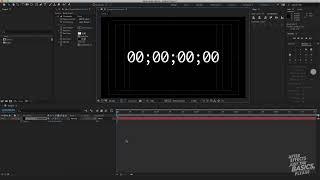 After Effects: Making a timer countdown with the timecode tool