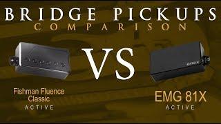 FISHMAN Fluence Classic vs EMG 81X - Active Bridge Pickup Guitar Comparison / Demo