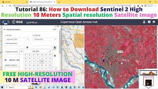 How to Download Sentinel 2 High Resolution 10 Meters Spatial resolution Satellite Image