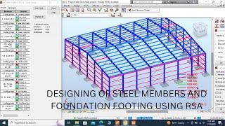 DESIGNING OF STEEL WAREHOUSE USING  ROBOT STRUCTURAL WITH EUROCODE (MEMBER & FOOTING DESIGN) PART 3