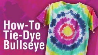 How-to Tie Dye a Shirt Bullseye Technique