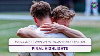 Comeback from Match Point  | Purcell/ Thompson vs. Heliovaara/ Patten | Highlights | Wimbledon