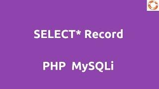 PHP MySqli SELECT query