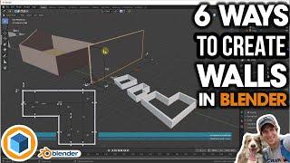 6 Ways to CREATE WALLS in Blender! (Architecture in Blender)