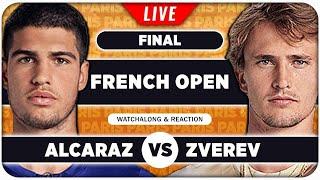 ALCARAZ vs ZVEREV • French Open 2024 Final • LIVE Tennis Watchalong Stream