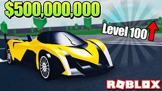 BUYING and UPGRADING MY $500,000,000 HYPER CAR in VEHICLE TYCOON! (Roblox)