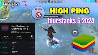 free fire  ping high problem solution  bluestacks 5 2024  #freefire #bluestacks #gaming