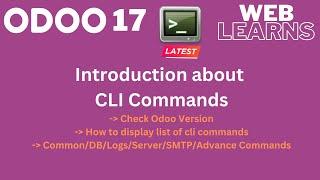 Introduction to Odoo 17 CLI Commands | Mastering the Command Line Interface
