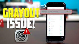 Fix Background App Refresh Greyed Out on iPhone | Enable Background App Refresh