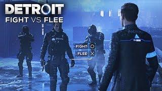 Fight vs Flee (Connor's Most Savage Moment) - DETROIT BECOME HUMAN