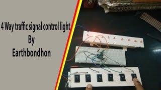 4 Way traffic signal control light By Earthbondhon