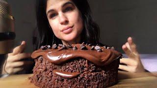 ASMR | CHOCOLATE CAKE | EATING SOUNDS | MUKBANG