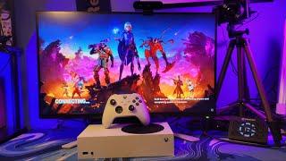 Fortnite on XBOX SERIES S... (Unboxing + 120 FPS Review)
