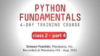 Python Fundamentals Training - doctest