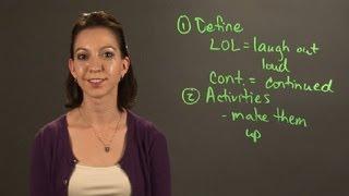 Teaching Children Acronyms & Abbreviations : English & Grammar