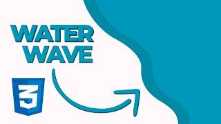 Pure CSS Water Wave Simple Animation Background Using SVG - Wave Effect