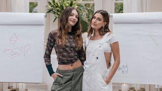 Maddie Ziegler & Hailey Bieber eat sushi and do a blindfolded art challenge | WHO'S IN MY BATHROOM?
