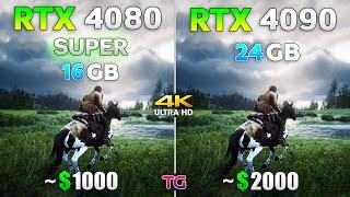 RTX 4080 SUPER vs RTX 4090 - Test in 10 Games