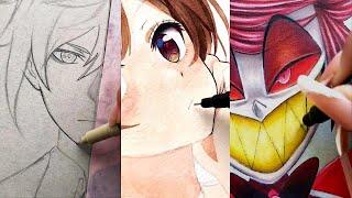 ️Art drawing  tiktok compilations  ~ Anime  #160