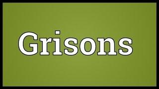 Grisons Meaning