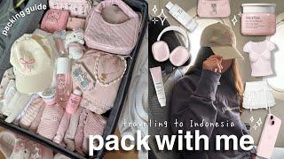 pack with me for indonesia🫧𓇼𓏲*ੈ ultimate aesthetic packing guide + outfit ideas