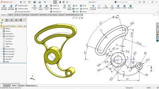 Solidworks exercise tutorial | How to create single sketch | Exercise#14