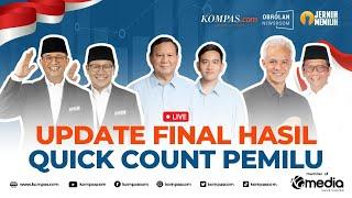 LIVE - Update Final Hasil Quick Count Pemilu 2024: Prabowo-Gibran Berpotensi Menang 1 Putaran