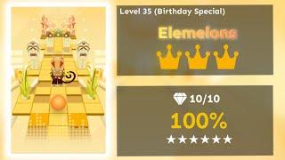 Rolling Sky Remake Level 35 - Elemelons (Birthday Special!) | PriderRS