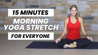 15 Min Morning Yoga Stretch | Yoga for Everyone | Yoga 4:13 with Tauni