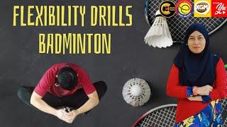 FLEXIBILITY DRILLS IN BADMINTON- ROUTINE EXERCISES #badmintontraining