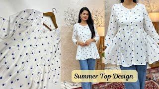 Summer Top Design/Top Cutting And Stitching/Beautiful Designer Top Cutting And Stitching