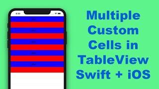 Custom Cell TableView in Swift Multiple Cells - Xcode 11 (2020)