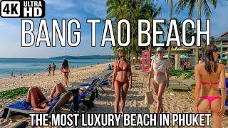 4K/50 FPS  BANGTAO BEACH WALK. THE MOST LUXURY BEACH IN PHUKET  PHUKET THAILAND 2023 [sub]