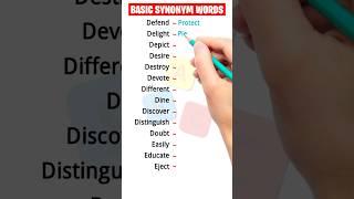 Spice Up Your Vocab! 14 Basic Synonyms You NEED to Know #shorts #esl #synonyms