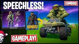 HALO MASTER CHIEF Bundle in Fortnite! Gameplay + Combos! Before You Buy!