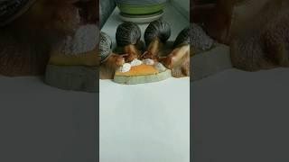 four funny African Snails eat Pumpkin  #shorts