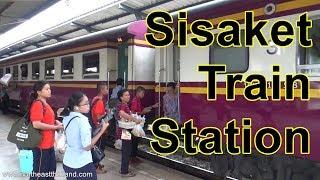 Sisaket Train Station Tour, Northeast Thailand.