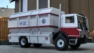 First Gear Diecast 1:34 Scale Mack MR w/ Custom Hand-Built Recycle Truck Body