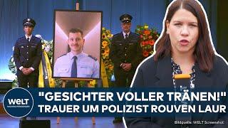 KNIFE MURDER MANNHEIM: Funeral for police officer Rouven Laur! "Oppressive silence!" Ban knives?
