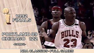 1992 NBA Finals Portland - Chicago, Game1 (Full game, 720p)