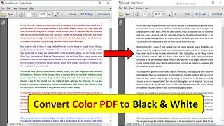 How to Convert Color PDF to Black & White