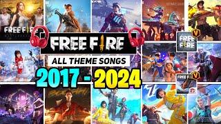 Free Fire All Theme Songs || Free Fire All Theme Songs 2017 To 2024 || Free Fire All Lobby Song