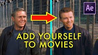 How to ADD YOURSELF into movies | After Effects actor replacement tutorial