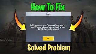 How to Fix Unable Connect to Server Problem Fix in Pubg Mobile Lite | Server Down in India Fix