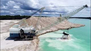 Walking Dragline Excavator Massive Machine in Action