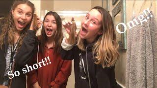 I let my best friends cut and dye my hair!!