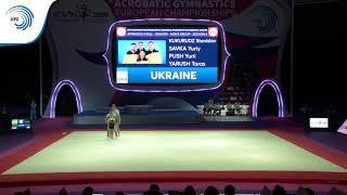 Men's group Ukraine - 2019 Acro Europeans, balance final