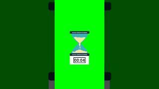 sand clock timer green screen | 5 seconds | Countdown #shorts
